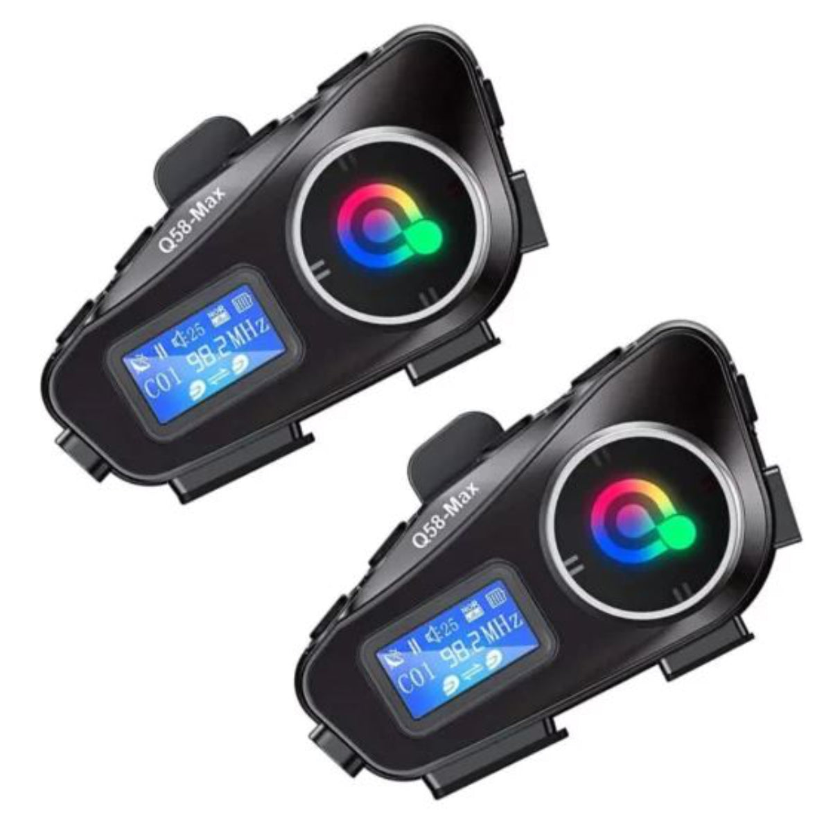 2 UNIDADES Intercomunicador Bluetooth para Motociclistas- Q58 Max