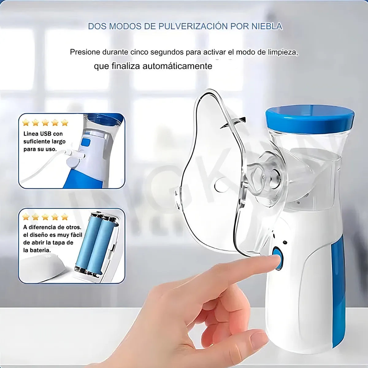 Nebulizador Portátil Inalámbrico