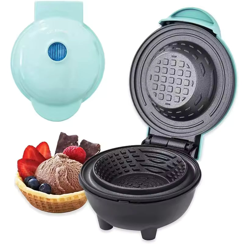 Mini Máquina para Waffles en Forma de Bowl