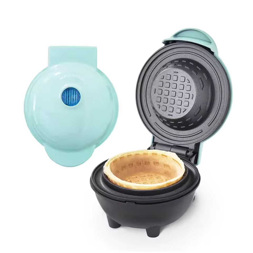 Mini Máquina para Waffles en Forma de Bowl